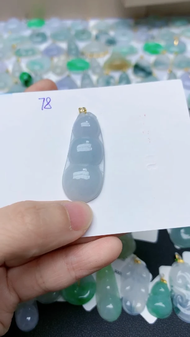 【闪购商品】翡翠颈饰18K金镶嵌天然翡翠A货