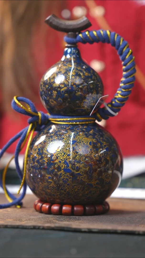 【闪购商品】WZ223漆艺酒葫芦不包手串及旋转底座