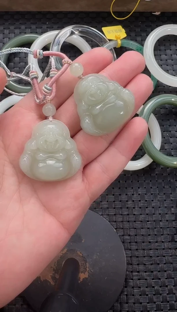 颈饰未镶嵌和田玉35佛公（多样性发货拍一发一）