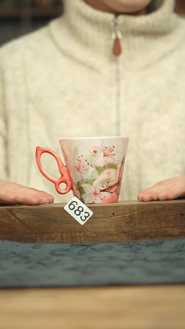 设计师手作款！！十七设计师咖啡杯
