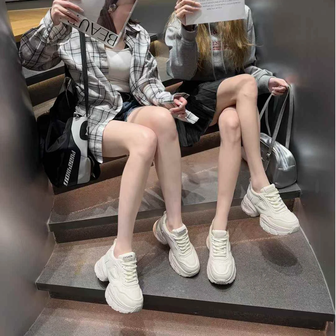 英伦风清爽素版时尚百搭增高老爹鞋958-9