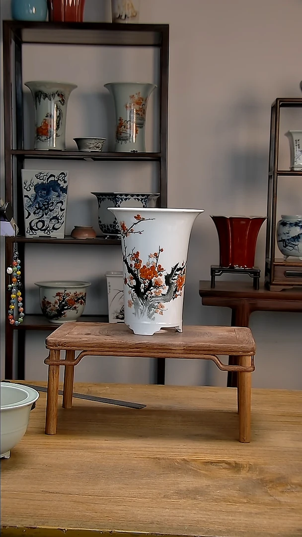 景德镇陶瓷手工花盆