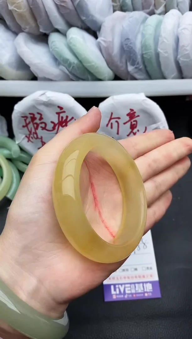 未镶嵌手镯石英质玉瑕疵402+57/58