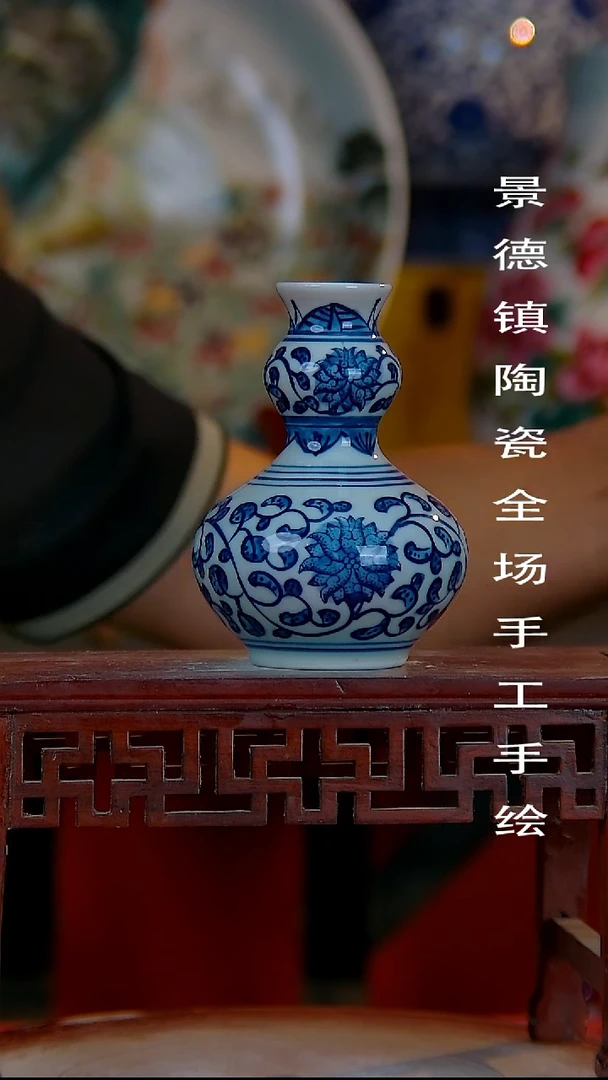 摆件手景德镇陶瓷 全场手工绘
