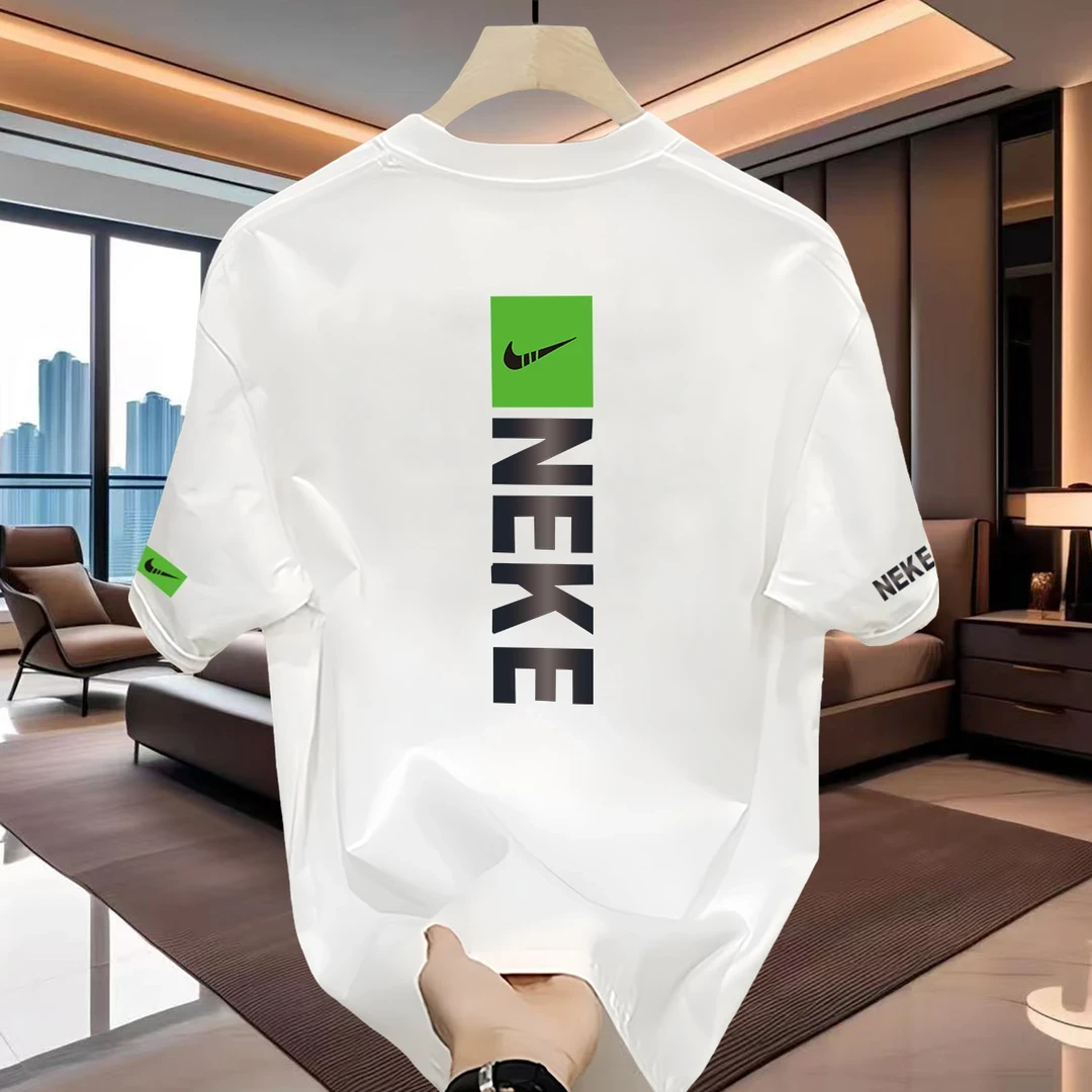 2025新款潮牌夏季薄款男士纯棉短袖T恤宽松上衣透气吸汗大码短袖