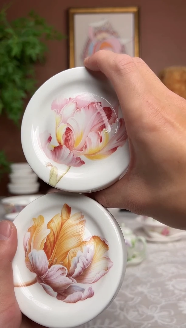 36%以上骨粉骨瓷郁金香3.75英寸保鲜碗2个