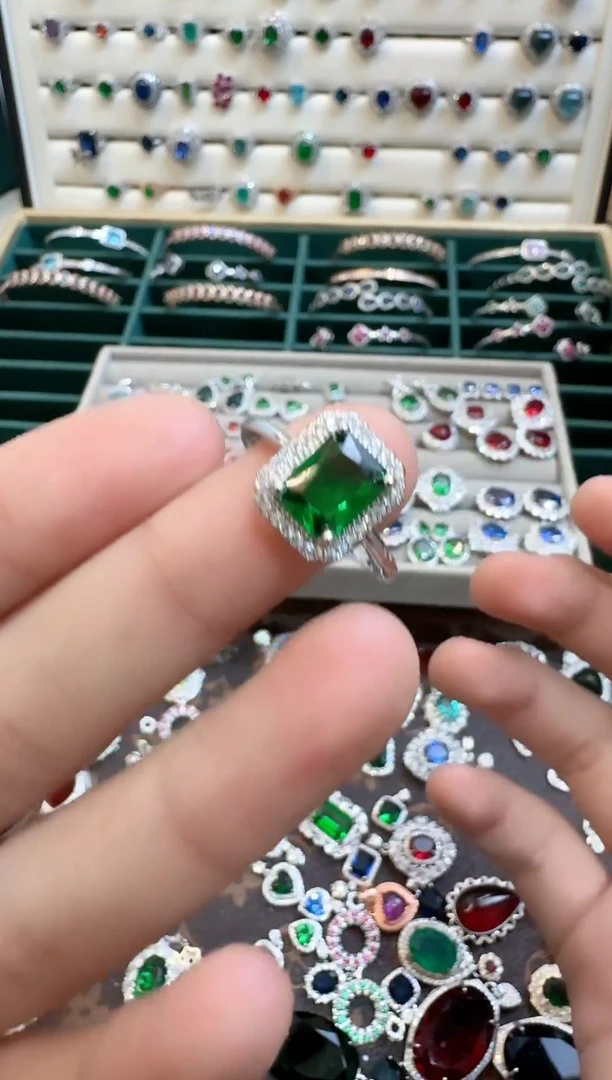 未镶嵌透辉石戒指透辉石戒指