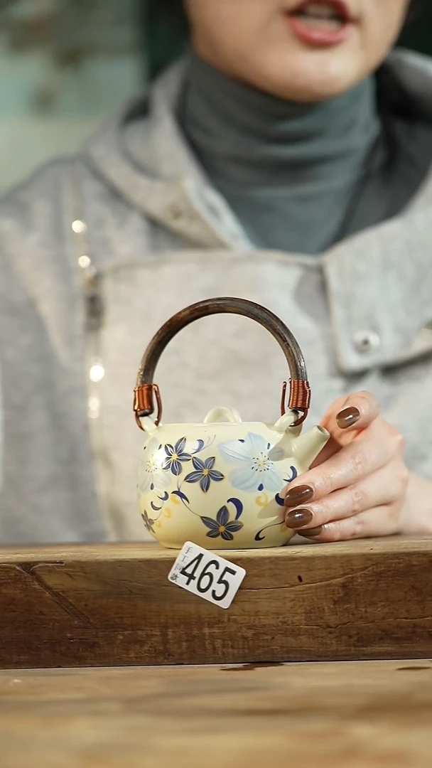 设计师手作款 汝窑小茶壶