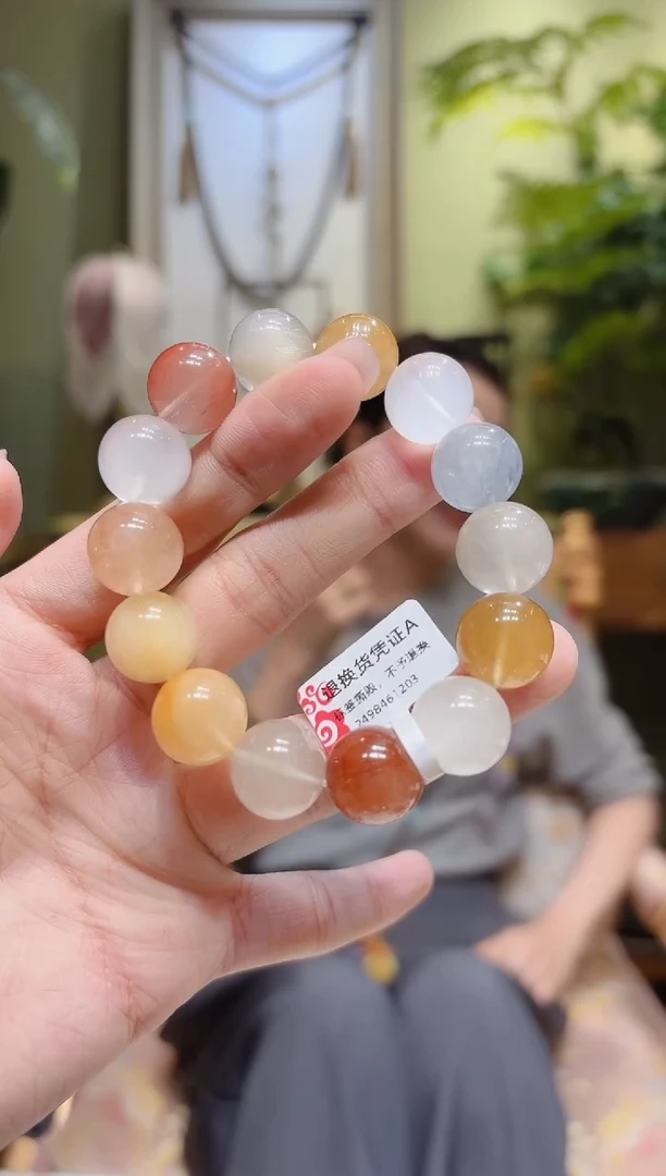 【闪购商品】水晶手串未镶嵌兔毛多宝手串6/14.1