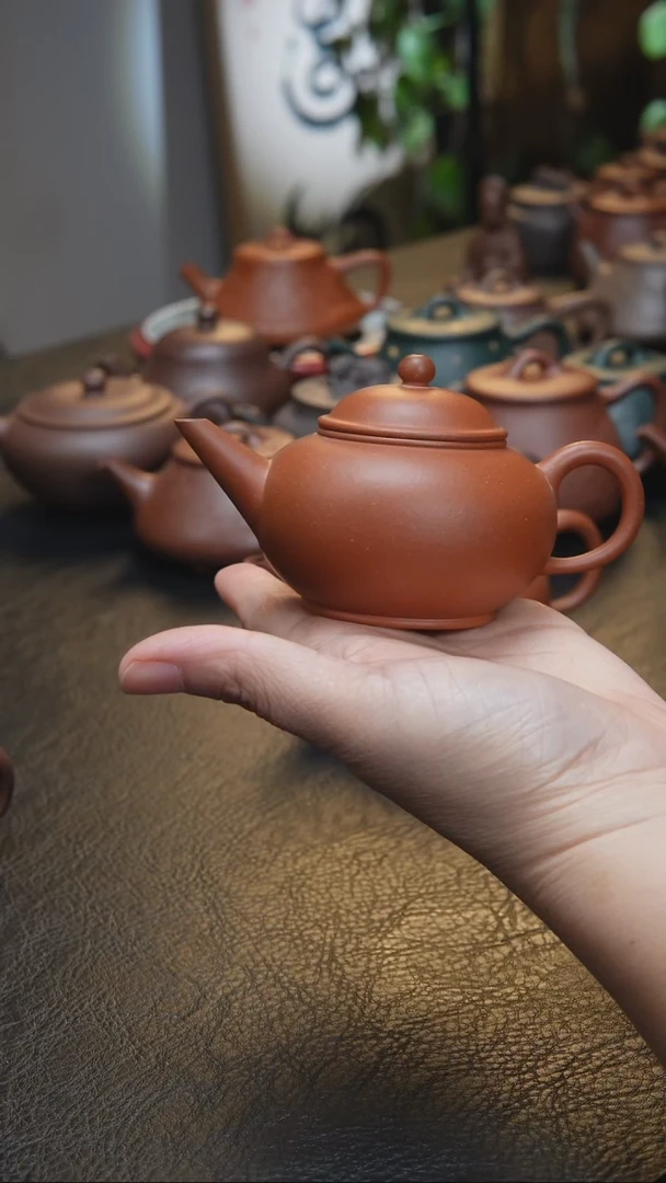 茶壶紫砂四*小红泥水平福利款120cc