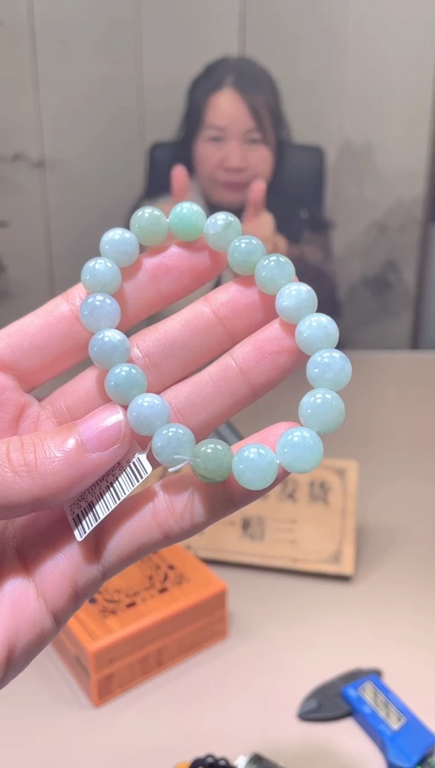 未镶嵌定制翡翠珠串 拍一发一