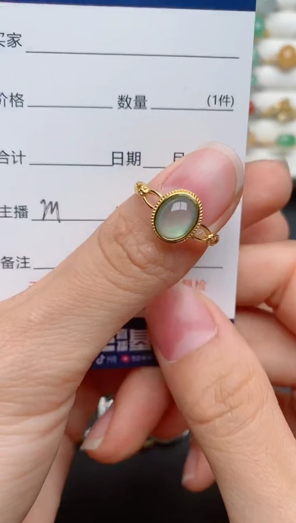 【闪购商品】翡翠戒指银S925镶嵌...........1