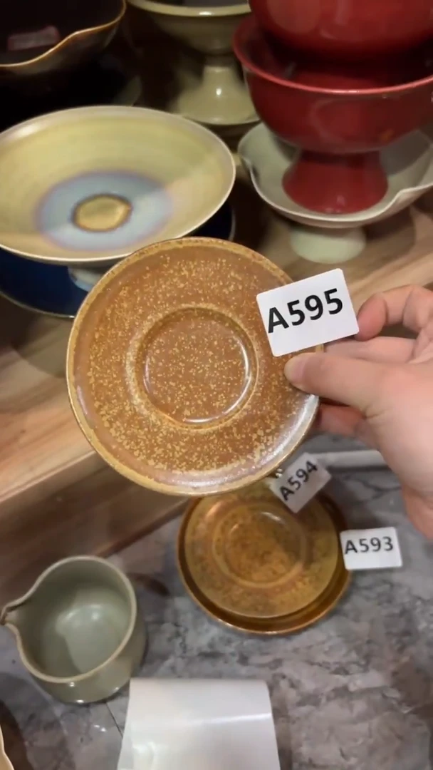 杯等烟雨陶瓷手作主人杯a595