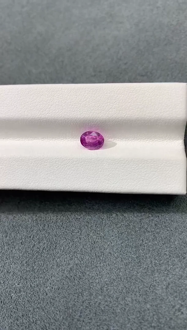 裸石彩色蓝宝石无烧帕帕拉恰 1.36CT