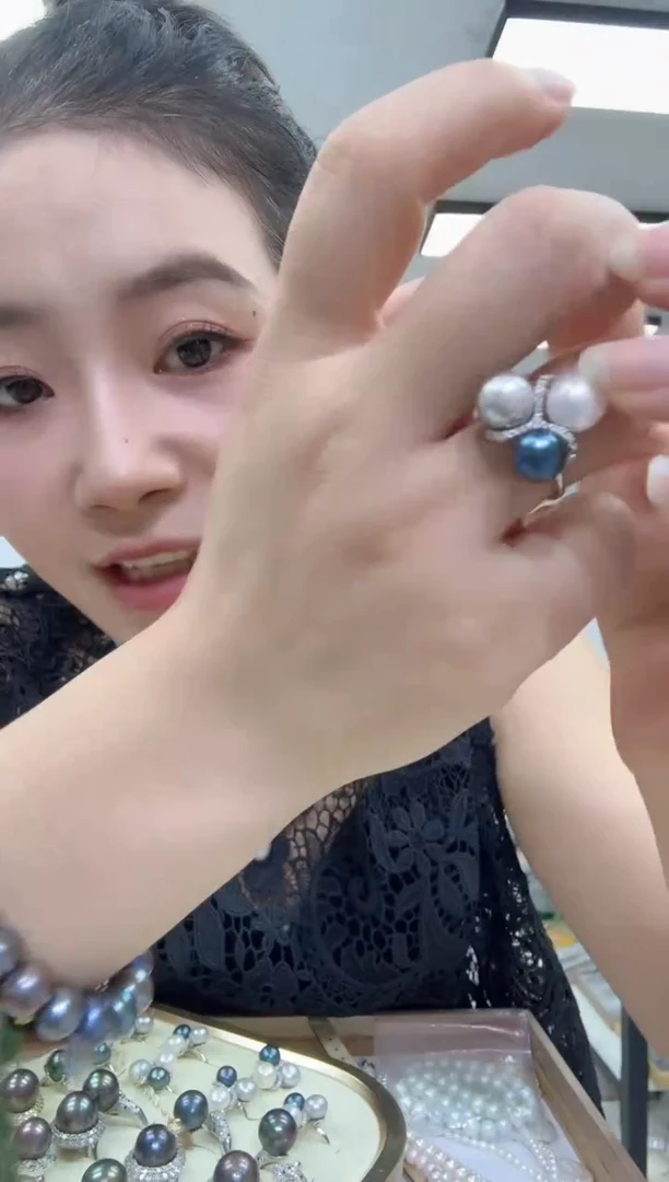 无非金属13136三珠戒指