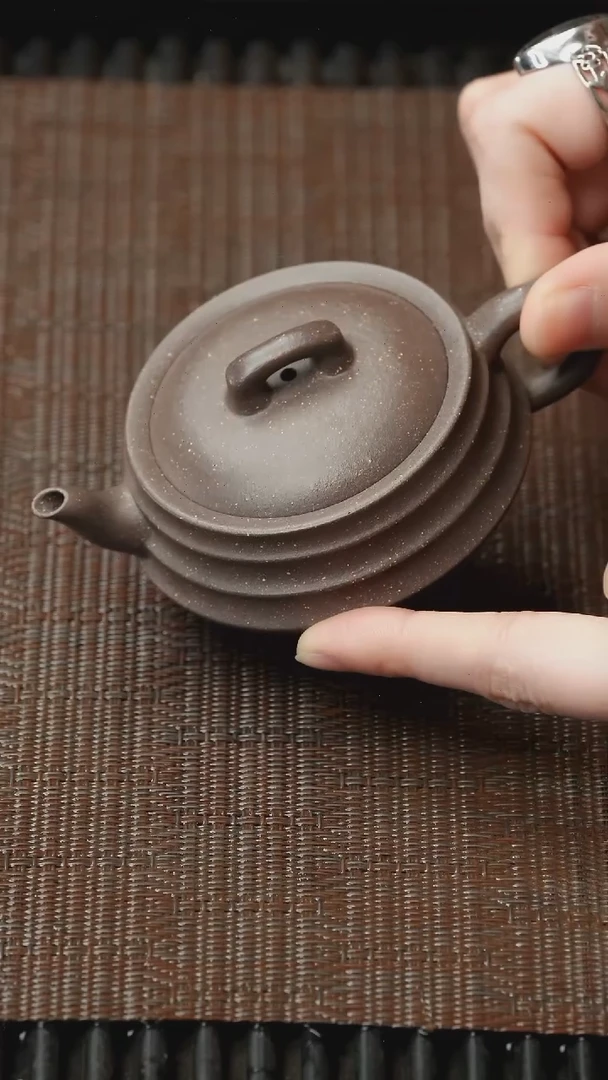 【闪购商品】紫砂茶壶五堂 临.道洪-三足竹根式