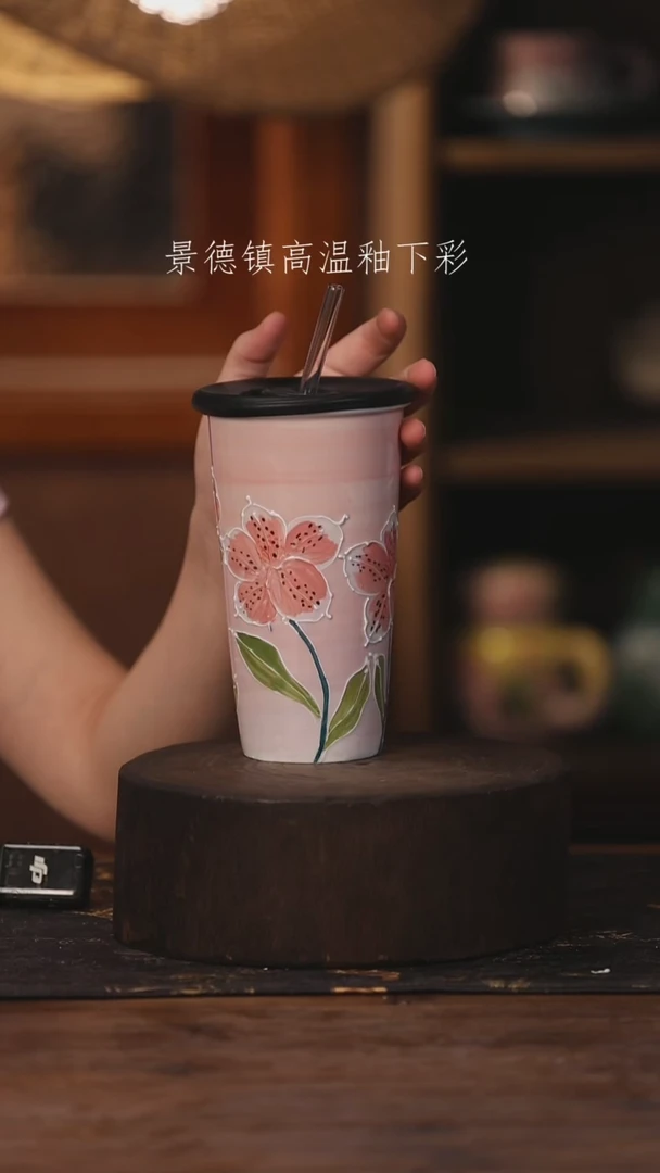 陶瓷景德镇高温釉下手绘陶瓷463
