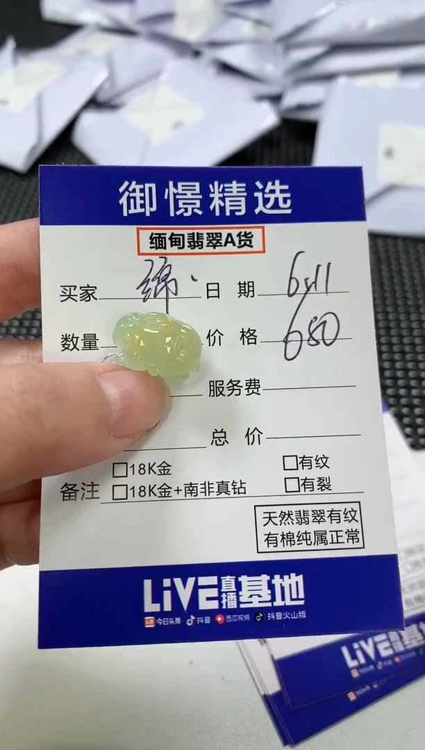 翡翠未镶嵌颈饰71