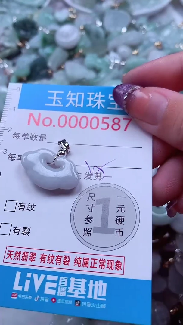 翡翠未镶嵌吊坠(不含链)587