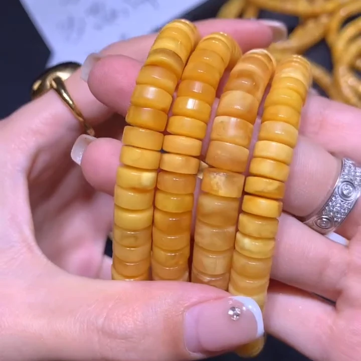 【逍遥严选】琥珀蜜蜡直切珠手串*23C/32/多样性发/1件