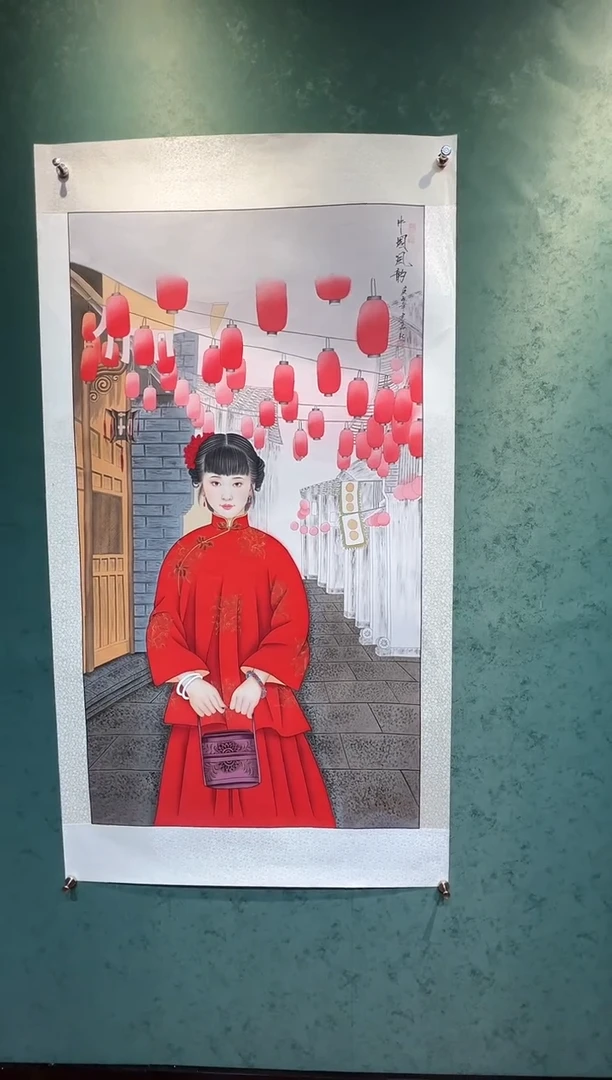 【闪购商品】国画周建真老师字画带亲笔作品