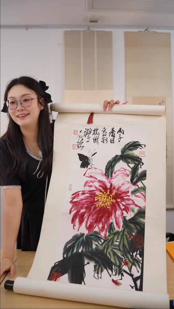 书法清*何老师《牡丹》