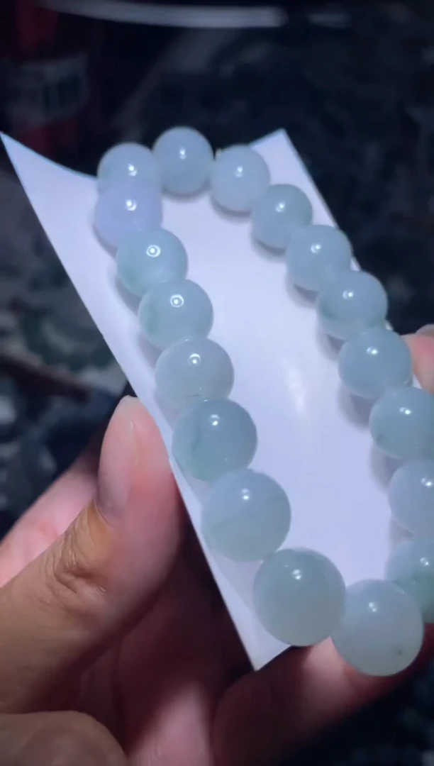 未镶嵌定制翡翠天然缅甸翡翠手串104