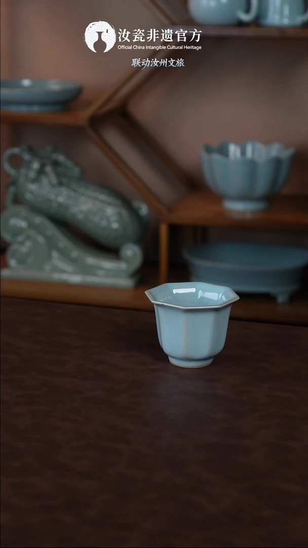 杯子原产地原矿原釉非遗传承 八方杯 2支 简包