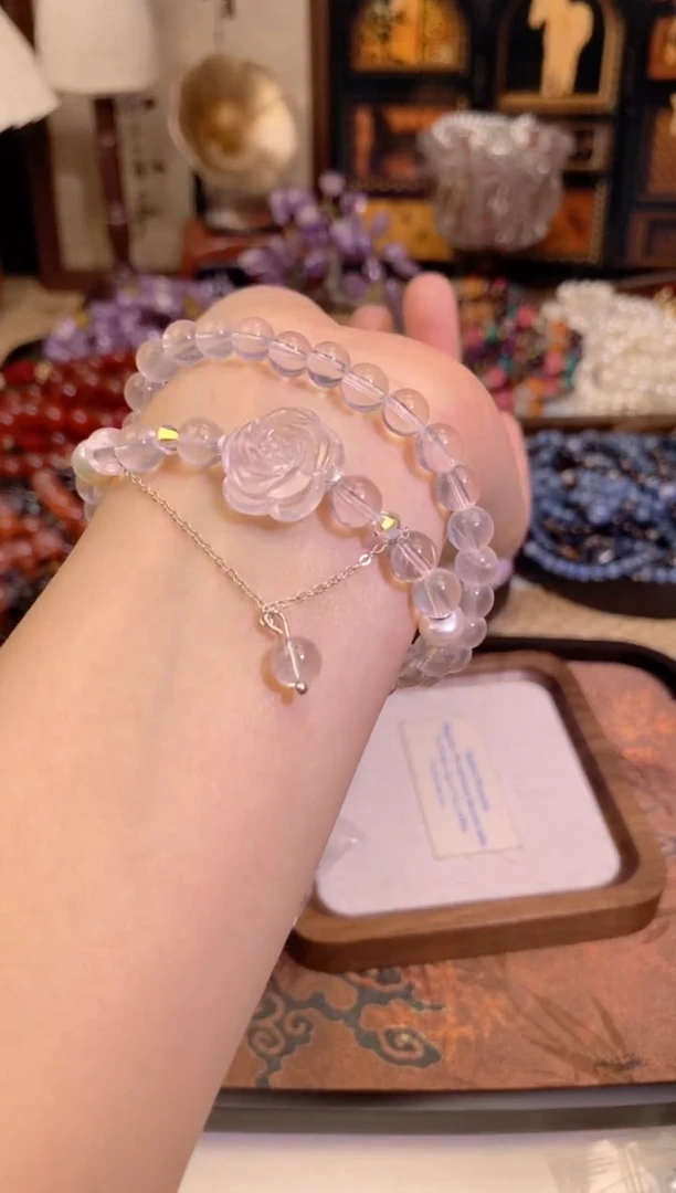 【闪购商品】水晶手链银S925镶嵌1330手串