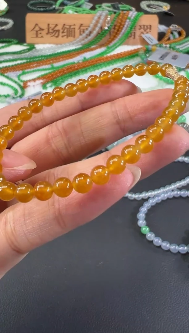 18K金镶嵌手串翡翠A272|29800