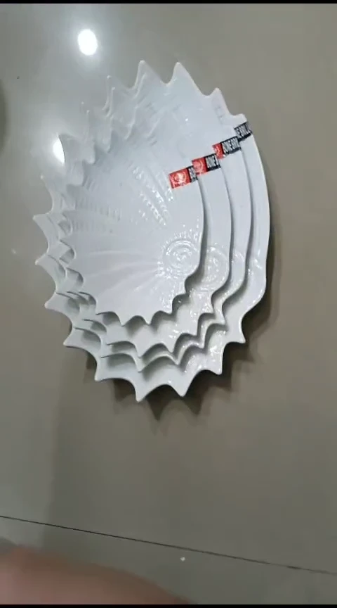 瓷810白色贝壳4件套