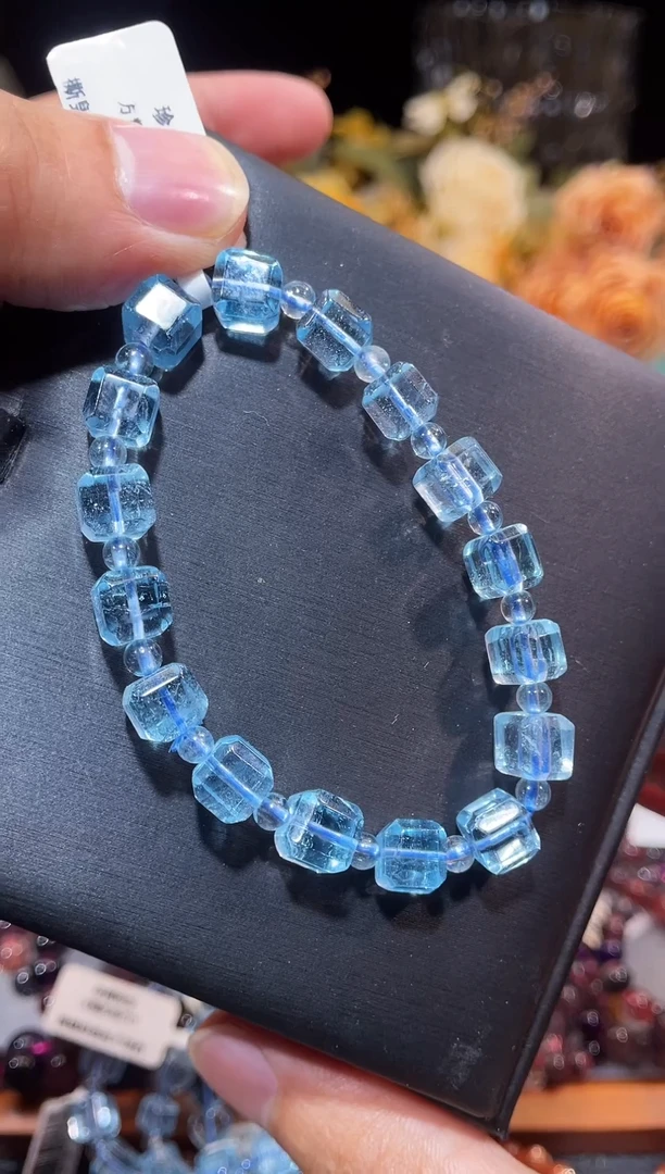 未镶嵌托帕石手链托帕石方糖7m+