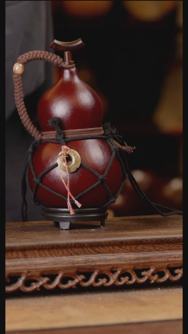 131号精品天然大漆酒葫芦一物一拍~