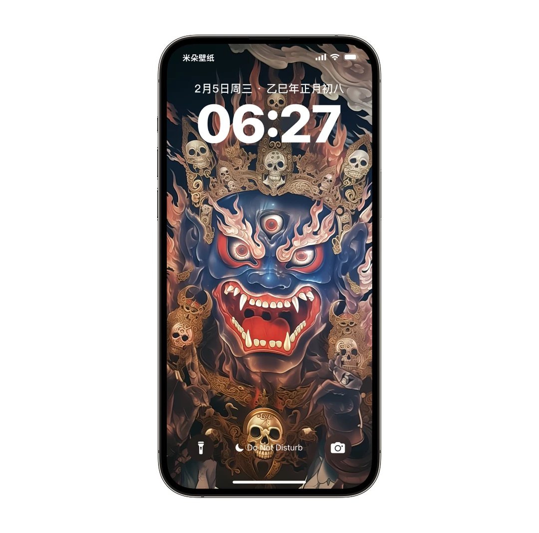 大黑天|黑财神主偏财快财手气旺旺米米元元唐卡手机周边壁纸