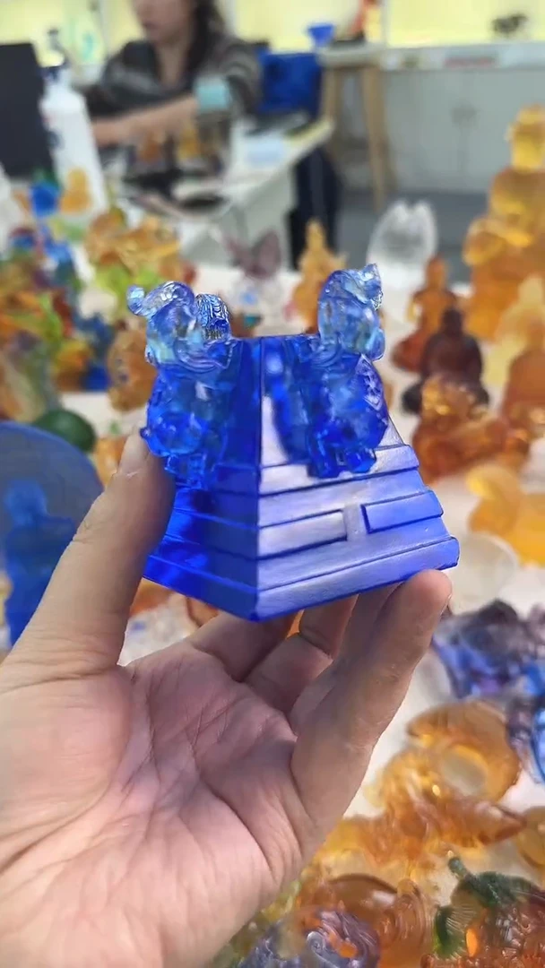 手工艺品琉璃蓝色