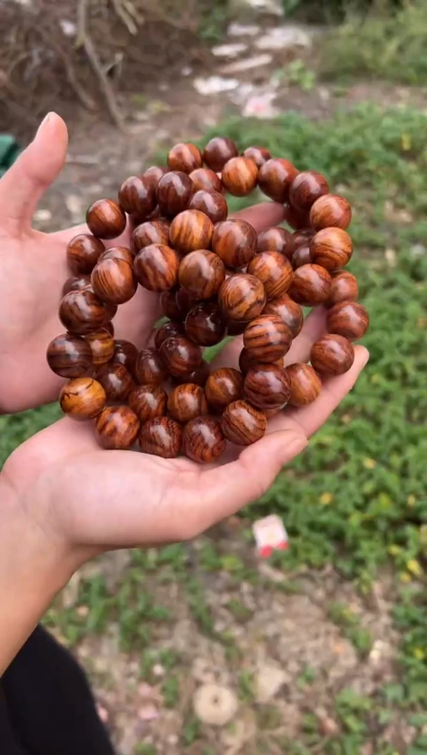 黄花梨/降香黄檀A002紫油梨1.8圆珠手串77多样性发一