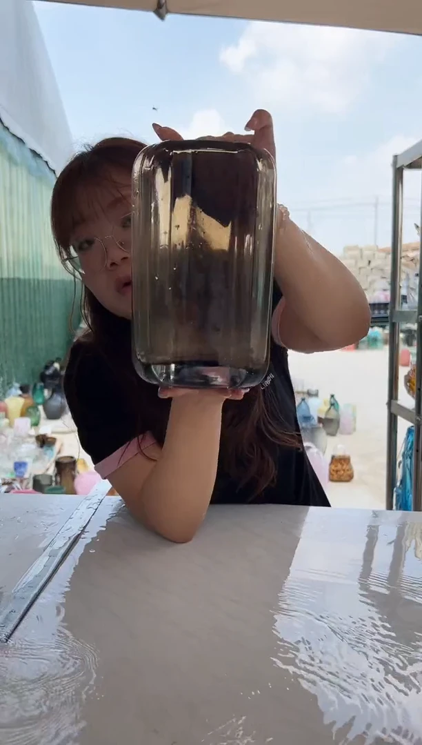 现代客厅摆件玻璃花瓶