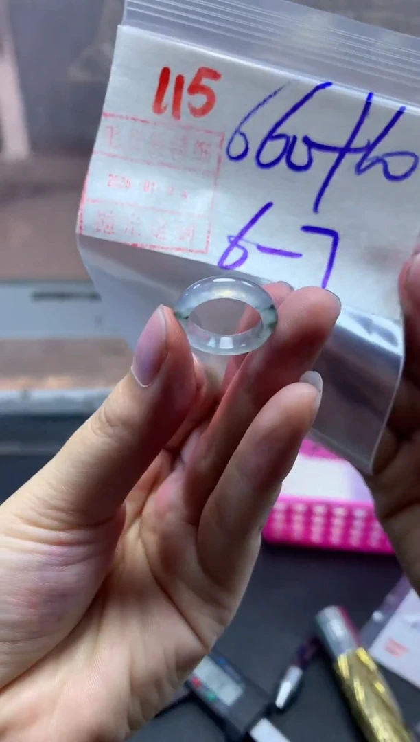 未镶嵌定制翡翠戒圈6-7#670毛货需精细抛光