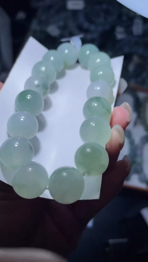 【闪购商品】定制翡翠未镶嵌天然缅甸A货翡翠手串79尺寸12+