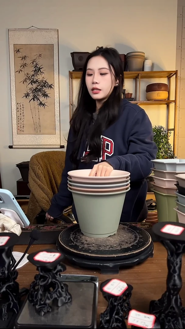 22*16双沿盆 马卡龙色系5只