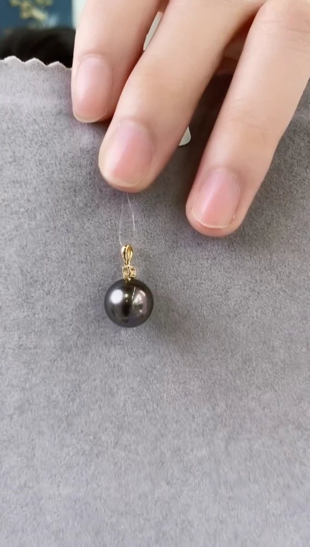 【闪购商品】海水珍珠吊坠(不含链)18K金镶嵌10-11海水珍珠吊坠