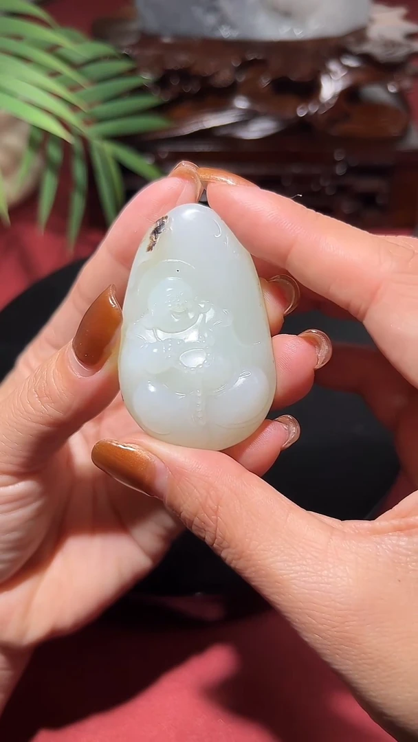 未镶嵌和田玉挂件和田玉佛公挂件06