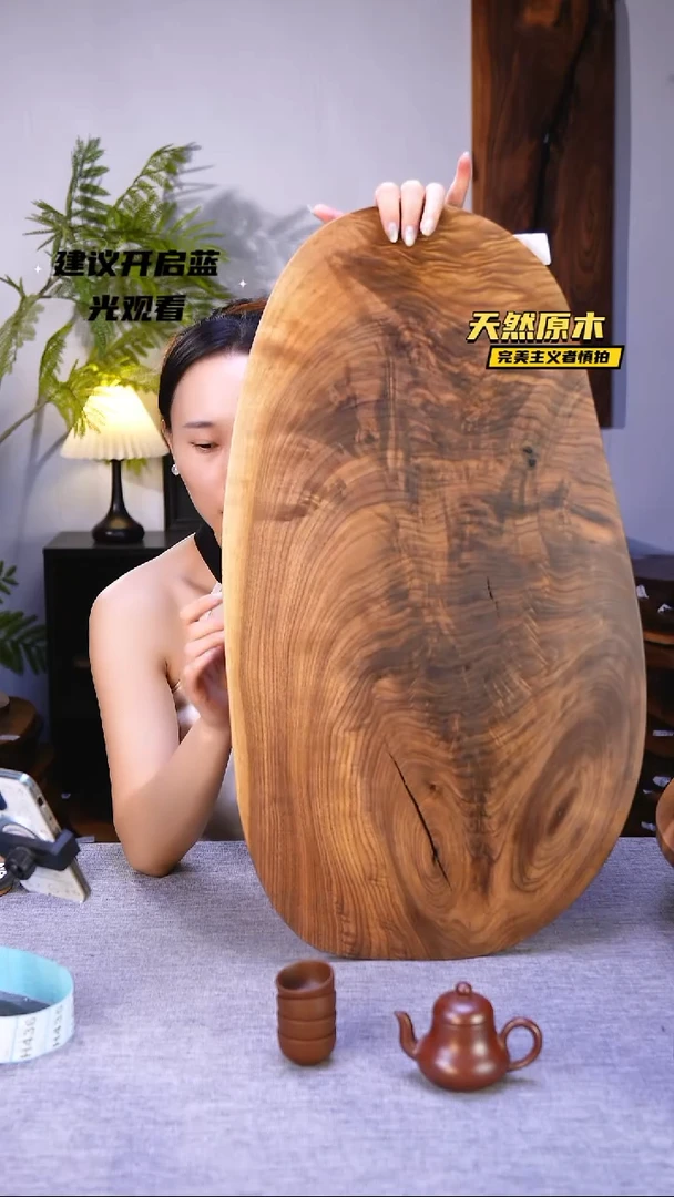木北美黑胡桃原木.干裂疤结不属于商品质量问题完美主义者慎拍