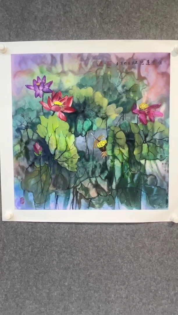 国画王忠权-4平尺-国画作品-金