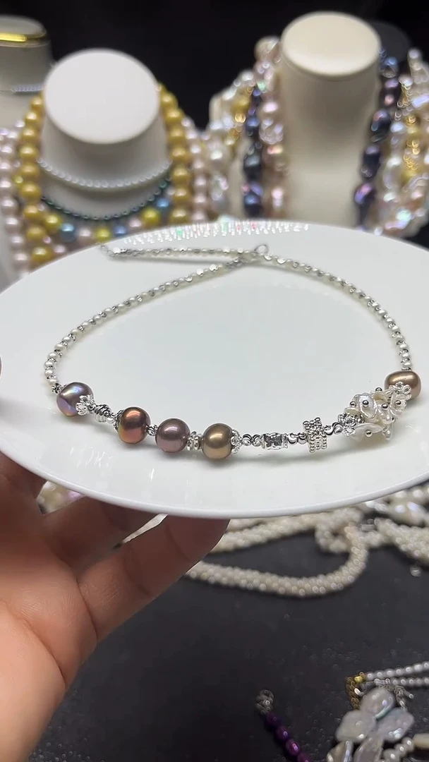 颈饰未镶嵌淡水珍珠多人