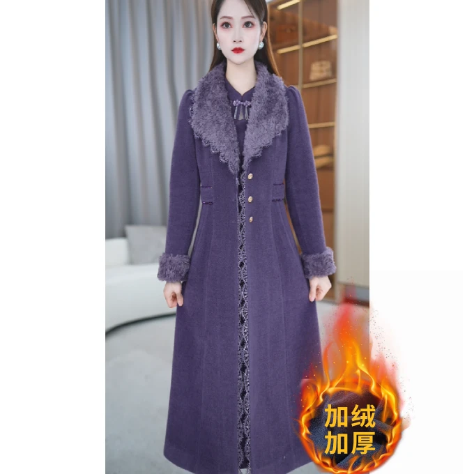【玖慕】冬季新款气质显瘦洋气舒适保暖通勤两件套套装M-4XL