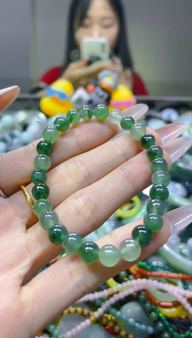 翡翠未镶嵌颈饰6MM/C/翡翠A货一图一物