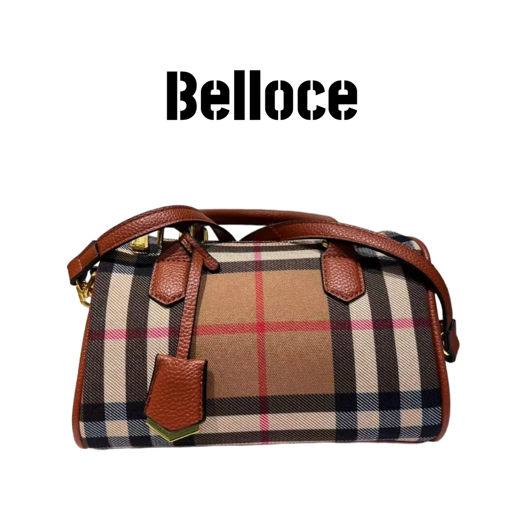 Belloce/贝罗奇 经典格子纹手提包斜挎包