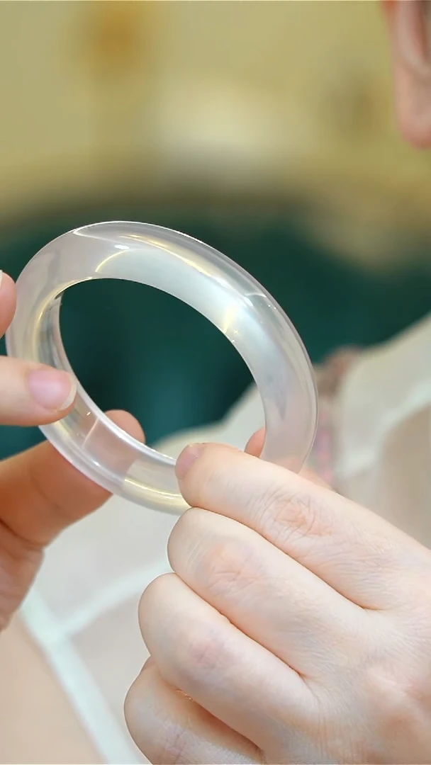 【闪购商品】水晶手镯未镶嵌粉水晶手镯 57.5mm