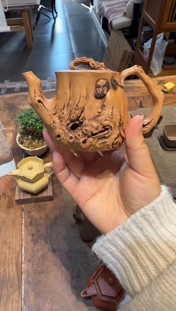 茶壶紫砂快**途达摩 黄金段